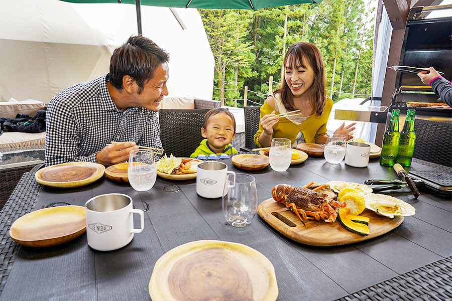 惡劣天氣下也能安心使用獨立用餐空間